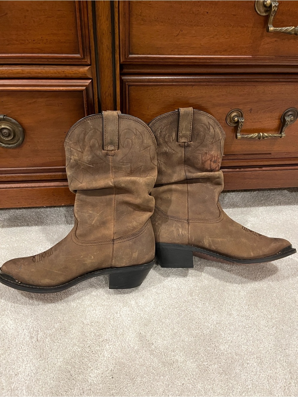 Durango Women's RD542 11" Western Boot,Distressed - Picture 2 of 9